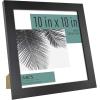 imageMCS Studio Gallery 11x14 Matted To Fit 85x11 Picture Frame White Woodgrain Rectangle Photo Frame for Photos Posters ampamp Art Prints 1PackBlack Woodgrain