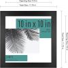 imageMCS Studio Gallery 11x14 Matted To Fit 85x11 Picture Frame White Woodgrain Rectangle Photo Frame for Photos Posters ampamp Art Prints 1PackBlack Woodgrain
