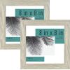 imageMCS Studio Gallery 11x14 Matted To Fit 85x11 Picture Frame White Woodgrain Rectangle Photo Frame for Photos Posters ampamp Art Prints 1PackGray Woodgrain