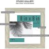 imageMCS Studio Gallery 11x14 Matted To Fit 85x11 Picture Frame White Woodgrain Rectangle Photo Frame for Photos Posters ampamp Art Prints 1PackGray Woodgrain