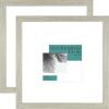 imageMCS Studio Gallery 11x14 Matted To Fit 85x11 Picture Frame White Woodgrain Rectangle Photo Frame for Photos Posters ampamp Art Prints 1PackGray Woodgrain