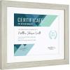 imageMCS Studio Gallery 11x14 Matted To Fit 85x11 Picture Frame White Woodgrain Rectangle Photo Frame for Photos Posters ampamp Art Prints 1PackGray Woodgrain