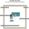 imageMCS Studio Gallery 11x14 Matted To Fit 85x11 Picture Frame White Woodgrain Rectangle Photo Frame for Photos Posters ampamp Art Prints 1PackGray Woodgrain