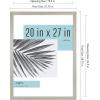 imageMCS Studio Gallery 11x14 Matted To Fit 85x11 Picture Frame White Woodgrain Rectangle Photo Frame for Photos Posters ampamp Art Prints 1PackGray Woodgrain