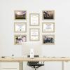 imageMCS Studio Gallery 11x14 Matted To Fit 85x11 Picture Frame White Woodgrain Rectangle Photo Frame for Photos Posters ampamp Art Prints 1PackNatural