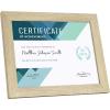 imageMCS Studio Gallery 11x14 Matted To Fit 85x11 Picture Frame White Woodgrain Rectangle Photo Frame for Photos Posters ampamp Art Prints 1PackNatural