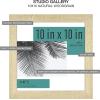 imageMCS Studio Gallery 11x14 Matted To Fit 85x11 Picture Frame White Woodgrain Rectangle Photo Frame for Photos Posters ampamp Art Prints 1PackNatural Woodgrain