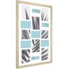 imageMCS Studio Gallery 11x14 Matted To Fit 85x11 Picture Frame White Woodgrain Rectangle Photo Frame for Photos Posters ampamp Art Prints 1PackNatural Woodgrain