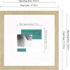 imageMCS Studio Gallery 11x14 Matted To Fit 85x11 Picture Frame White Woodgrain Rectangle Photo Frame for Photos Posters ampamp Art Prints 1PackNatural Woodgrain
