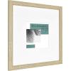 imageMCS Studio Gallery 11x14 Matted To Fit 85x11 Picture Frame White Woodgrain Rectangle Photo Frame for Photos Posters ampamp Art Prints 1PackNatural Woodgrain
