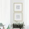 imageMCS Studio Gallery 11x14 Matted To Fit 85x11 Picture Frame White Woodgrain Rectangle Photo Frame for Photos Posters ampamp Art Prints 1PackNatural Woodgrain