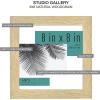 imageMCS Studio Gallery 11x14 Matted To Fit 85x11 Picture Frame White Woodgrain Rectangle Photo Frame for Photos Posters ampamp Art Prints 1PackNatural Woodgrain