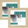 imageMCS Studio Gallery 11x14 Matted To Fit 85x11 Picture Frame White Woodgrain Rectangle Photo Frame for Photos Posters ampamp Art Prints 1PackNatural Woodgrain
