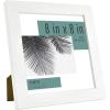 imageMCS Studio Gallery 11x14 Matted To Fit 85x11 Picture Frame White Woodgrain Rectangle Photo Frame for Photos Posters ampamp Art Prints 1PackWhite Woodgrain