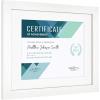 imageMCS Studio Gallery 11x14 Matted To Fit 85x11 Picture Frame White Woodgrain Rectangle Photo Frame for Photos Posters ampamp Art Prints 1PackWhite Woodgrain