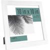 imageMCS Studio Gallery 11x14 Matted To Fit 85x11 Picture Frame White Woodgrain Rectangle Photo Frame for Photos Posters ampamp Art Prints 1PackWhite Woodgrain