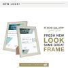 imageMCS Studio Gallery 85x11 Picture Frame Gray Woodgrain Shatter Resistant Glass Rectangle Photo Frame for Photos Posters ampamp Art Prints ampamp Easel for Tabletop Display 1Pack