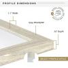imageMCS Studio Gallery 85x11 Picture Frame Gray Woodgrain Shatter Resistant Glass Rectangle Photo Frame for Photos Posters ampamp Art Prints ampamp Easel for Tabletop Display 1Pack