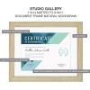 imageMCS Studio Gallery Matted Document Frame 11 x 14 Matted Certificate Frame Fits 85 x 11 Diplomas Documents ampamp Certificates Natural Woodgrain Single
