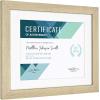 imageMCS Studio Gallery Matted Document Frame 11 x 14 Matted Certificate Frame Fits 85 x 11 Diplomas Documents ampamp Certificates Natural Woodgrain Single