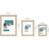 imageMCS Studio Gallery Setof7 Gallery Wall Picture Frames in Natural Woodgrain 11x14 8x10 ampamp 5x7 Rectangle Photo Frames for Photos Posters ampamp Art Prints 7Pack