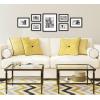 imageMCS Walnut Finish Gallery Wood 7 Piece Frame Set 65736Black