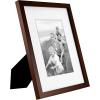 imageMCS Walnut Finish Gallery Wood 7 Piece Frame Set 65736Walnut Finish