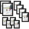imageMCS 10pc Multi Pack Picture Frame Value Set  Two 8x10 in Four 5x7 in Four 4x6 in Black 65508Black