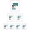 imageMCS 63895 White Woodgrain Studio Gallery 7 Piece Frame Set MultipackWhite Woodgrain