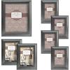 imageMCS 7 Piece Wide Scoop Molding Frame Set Black 65614Pewter