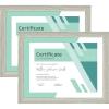 imageMCS Gallery Essential Document Frame  White Woodgrain 85 x 11 in 6 pkGray Woodgrain