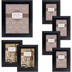 imageMCS 7 Piece Wide Scoop Molding Frame Set Black 65614Black