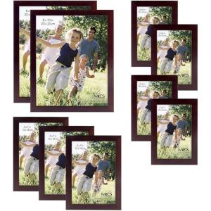 imageMCS Gallery Wood 9Piece Frame Set Grey 65617Espresso