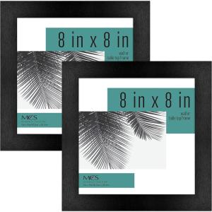 imageMCS Studio Gallery 11x14 Matted To Fit 85x11 Picture Frame White Woodgrain Rectangle Photo Frame for Photos Posters ampamp Art Prints 1PackBlack Woodgrain