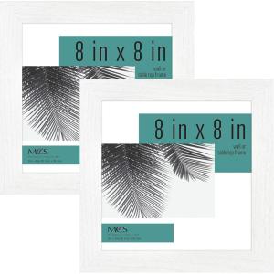 imageMCS Studio Gallery 11x14 Matted To Fit 85x11 Picture Frame White Woodgrain Rectangle Photo Frame for Photos Posters ampamp Art Prints 1PackWhite Woodgrain