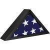 imageMCS 11x155 Inch Mini Flag Display Case for standard 3 by 5feet military flag Black 46716