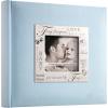 imageMCS 200Pocket Fabric Baby 4x6 Photo Album with Writing Space 85 x 85 Inches Baby Blue