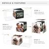 imageMCS 325x325 Inch Clear Plastic 6 Sided Photo Cube 4Pack Clear 65750