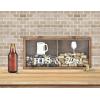 imageMCS 66959 Bar None Cheers Wine Cork Holder Shadowbox 10quotx10quot BrownHis  Hers