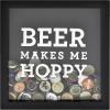 imageMCS 66959 Bar None Cheers Wine Cork Holder Shadowbox 10quotx10quot BrownHoppy Beer