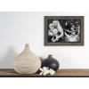imageMCS 85x11 Inch Asher Wood Document Frame Gray Woodgrain 66967Matted to 2  5 x 7