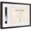 imageMCS Black Graduation Diploma and Tassel Frame 1825x13 Inch Overall SizeExpresso