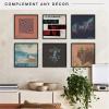 imageMCS Double Matte Record Album Frame 165x25 Record Frame White Frame for LP Vinyl Record ampamp Jacket Display 1PackAnodized Blackpack of 6