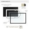 imageMCS Double Matte Record Album Frame 165x25 Record Frame White Frame for LP Vinyl Record ampamp Jacket Display 1PackBlack