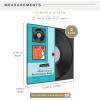 imageMCS Double Matte Record Album Frame 165x25 Record Frame White Frame for LP Vinyl Record ampamp Jacket Display 1PackBlack