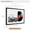 imageMCS Double Matte Record Album Frame 165x25 Record Frame White Frame for LP Vinyl Record ampamp Jacket Display 1PackBlack