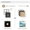 imageMCS Double Matte Record Album Frame 165x25 Record Frame White Frame for LP Vinyl Record ampamp Jacket Display 1PackBlack