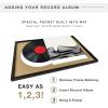 imageMCS Double Matte Record Album Frame 165x25 Record Frame White Frame for LP Vinyl Record ampamp Jacket Display 1PackBlack