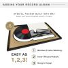 imageMCS Double Matte Record Album Frame 165x25 Record Frame White Frame for LP Vinyl Record ampamp Jacket Display 1PackBlack