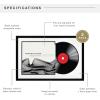 imageMCS Double Matte Record Album Frame 165x25 Record Frame White Frame for LP Vinyl Record ampamp Jacket Display 1PackBlack